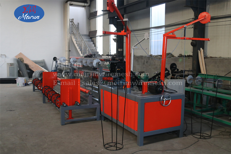 Galvanized Wire/PVC Coated Wire Chain Link Fence Machine