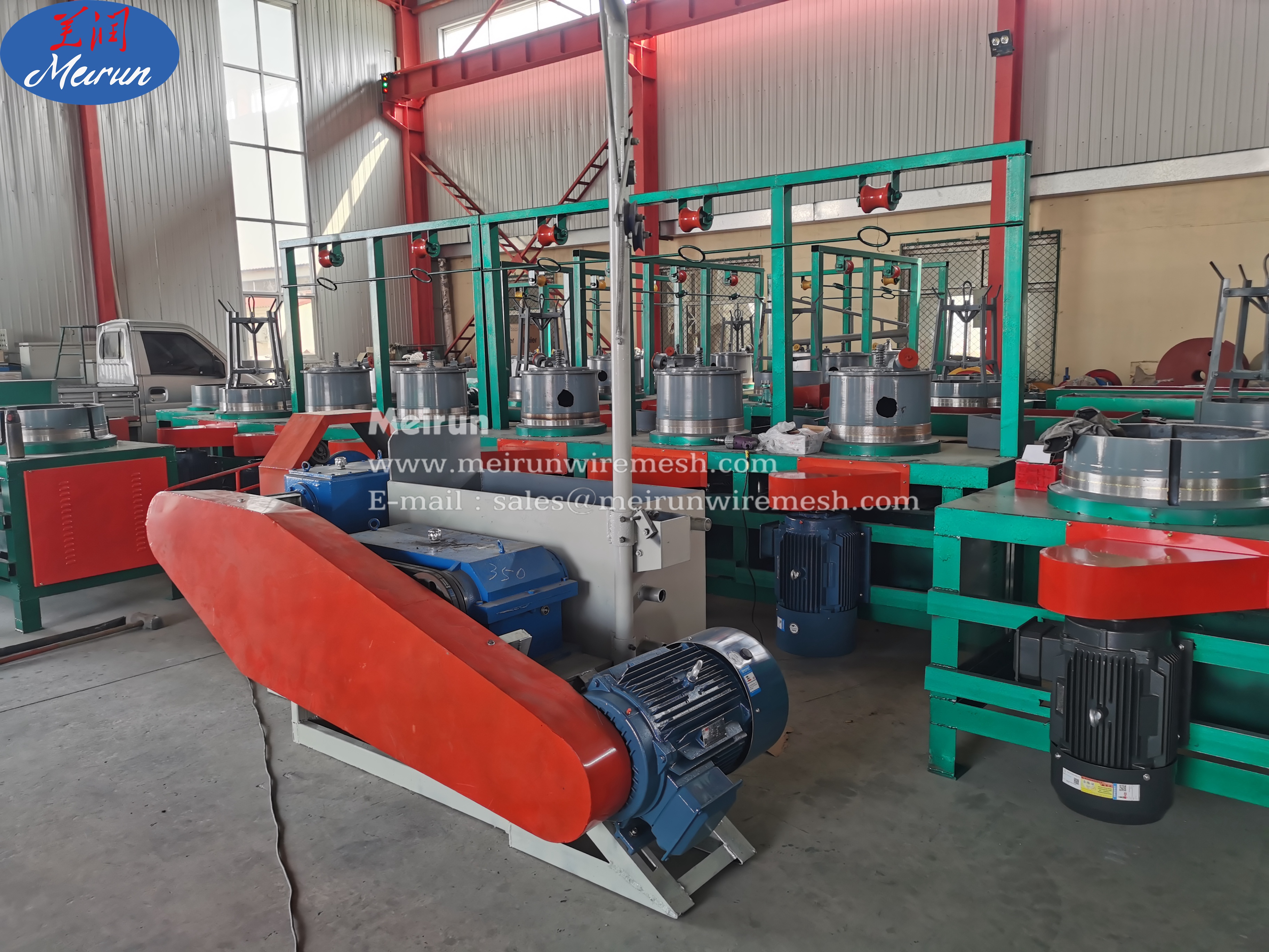 High Efficiency Straight Line Water tank wire drawing making machine
