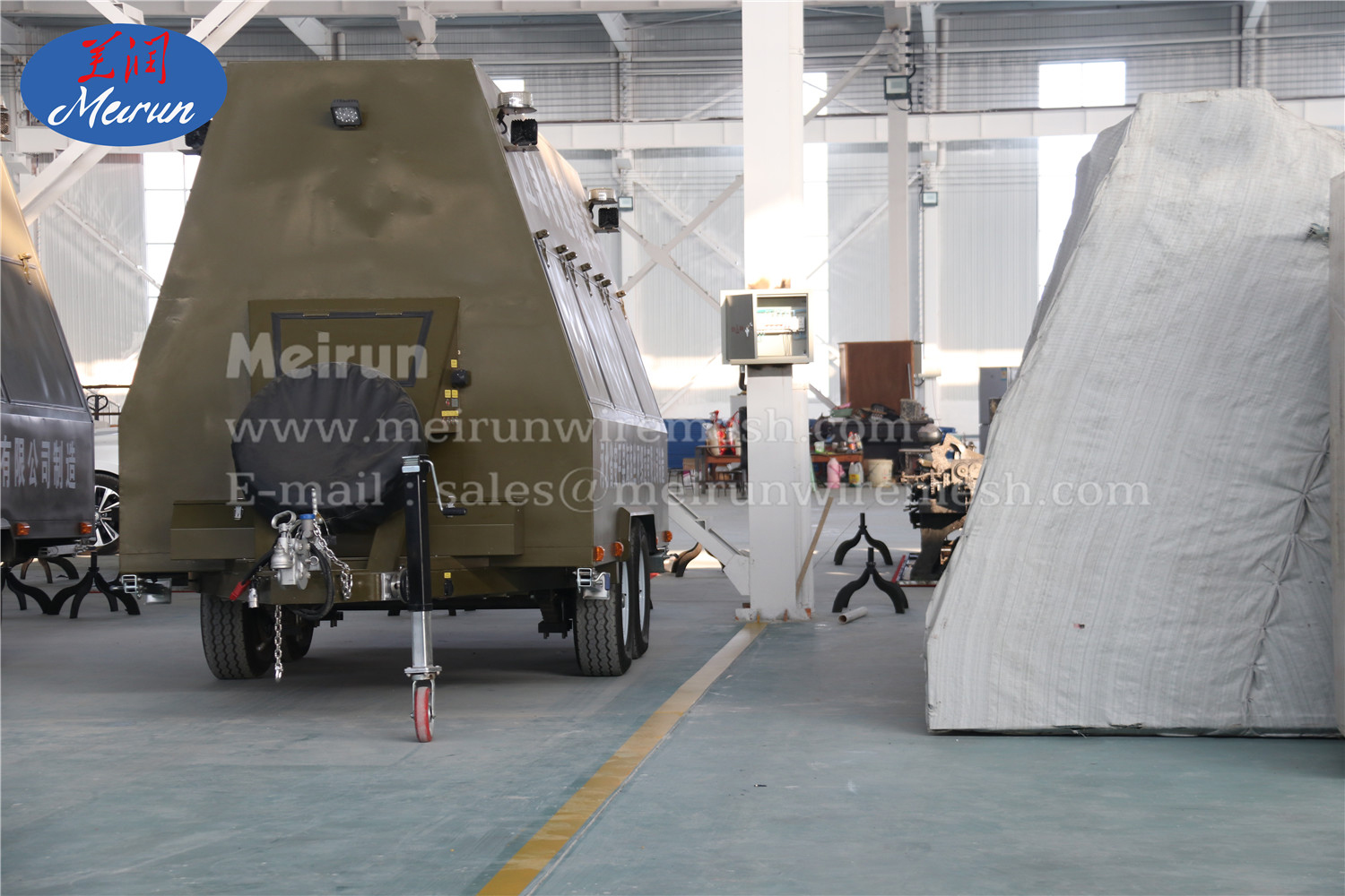 Flexibility And Efficient Mobile Razor Wire Deployment System Suitable for Temporary And Emergency Security Setups