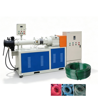 High Efficiency Steel Wire PVC Coating Machine with Coil Winder