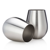 18oz Stainless Steel Wine Tumbler Custom Single Wall Coffee Mug Insulated Egg Shaped Cup