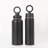 Custom Insulated Powder Coated Magnetic Lid Thermos Magnet Water Bottle With Phone Holder