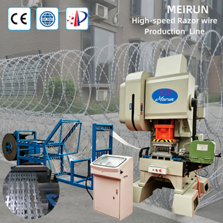 Easy to Operate High Speed Razor Barbed Wire Production Line with Punching Press and Forming Machine