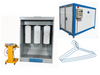 Easy-to-Operate & Maintain PVC Electrostatic Powder Coating Spray Booth Equipment for Clothes Hangers