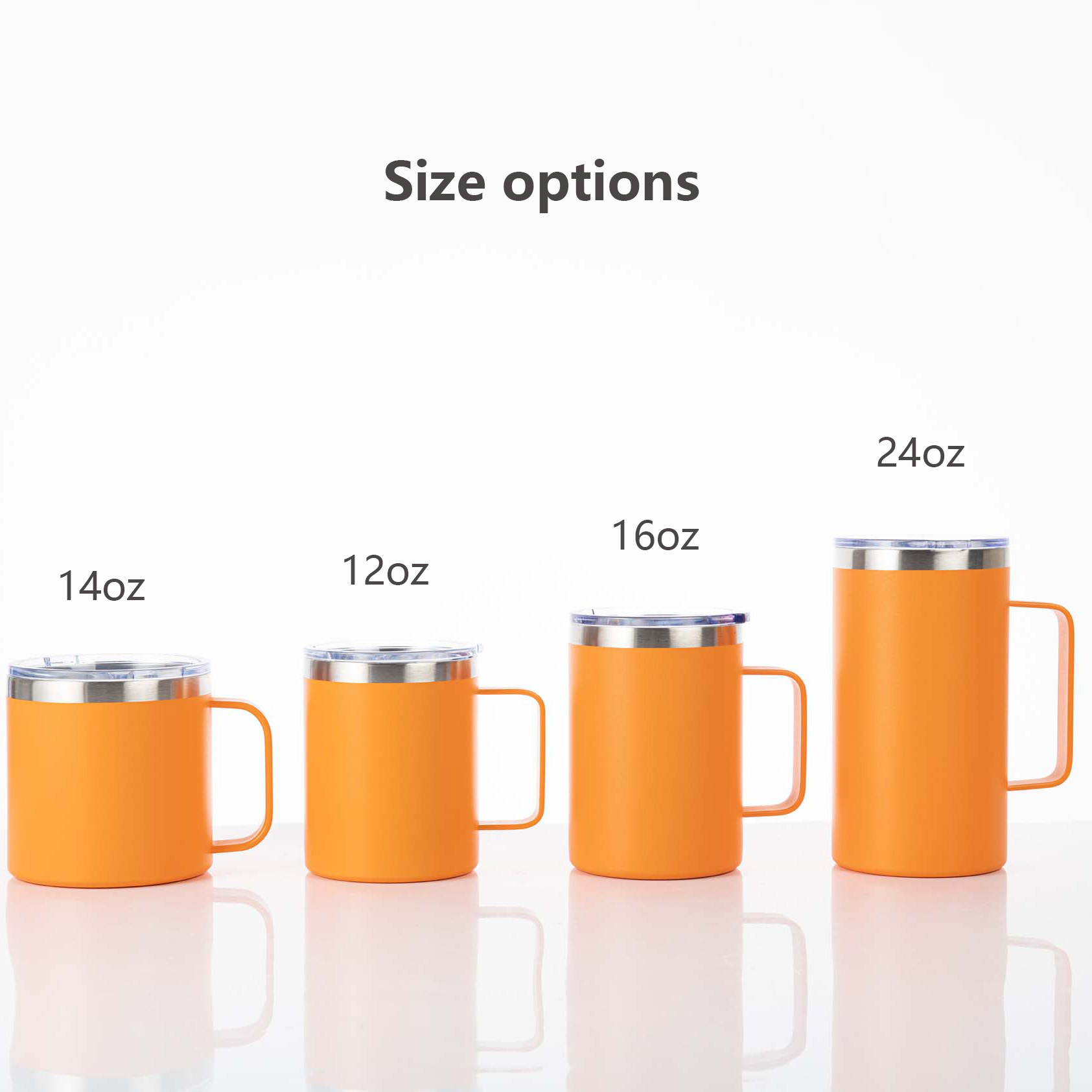 View larger image Add to Compare Share Custom 12oz 14oz 16oz 20oz Stainless steel Double wall Thermos travel vacuum tumbler insulated Coffee mug with handle and lid