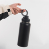 Custom Insulated Powder Coated Magnetic Lid Thermos Magnet Water Bottle With Phone Holder