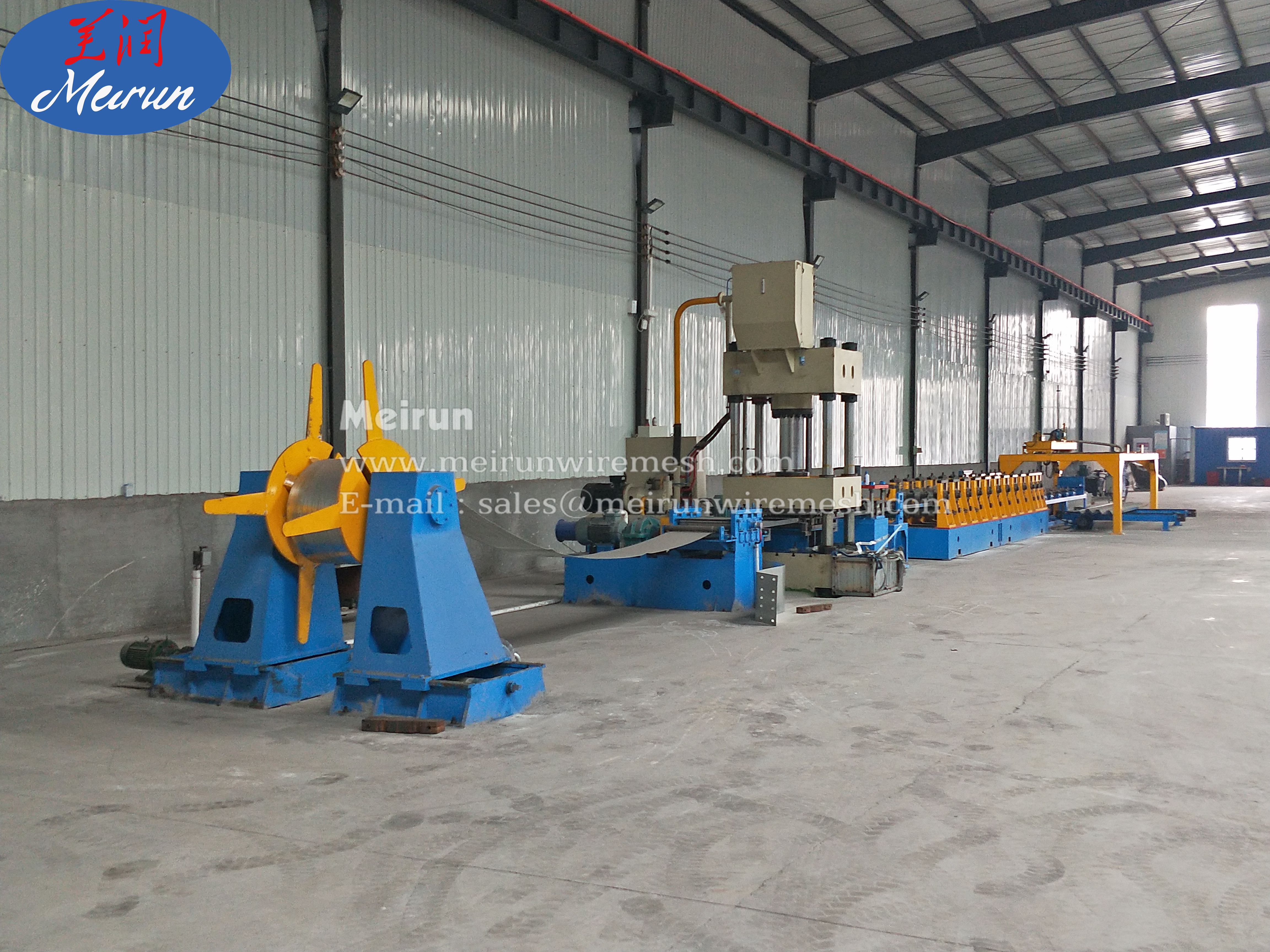 Automatic High Speed Guardrail Making Roll Forming Machine
