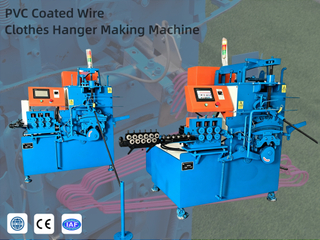 Anti-Rust & Anti Slip PVC Coated Iron Wire Hanger Forming Machine with Notched Shoulder Design
