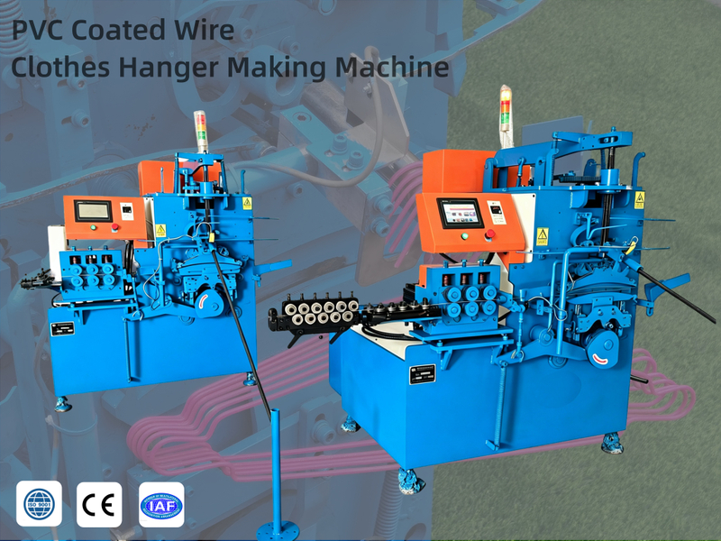 Anti-Rust & Anti Slip PVC Coated Iron Wire Hanger Forming Machine with Notched Shoulder Design