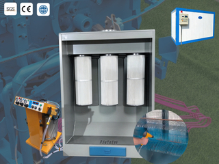 Industrial Multi-Specification Powder Coating Spray Booth designed for Clothes Hanger Competitive Price