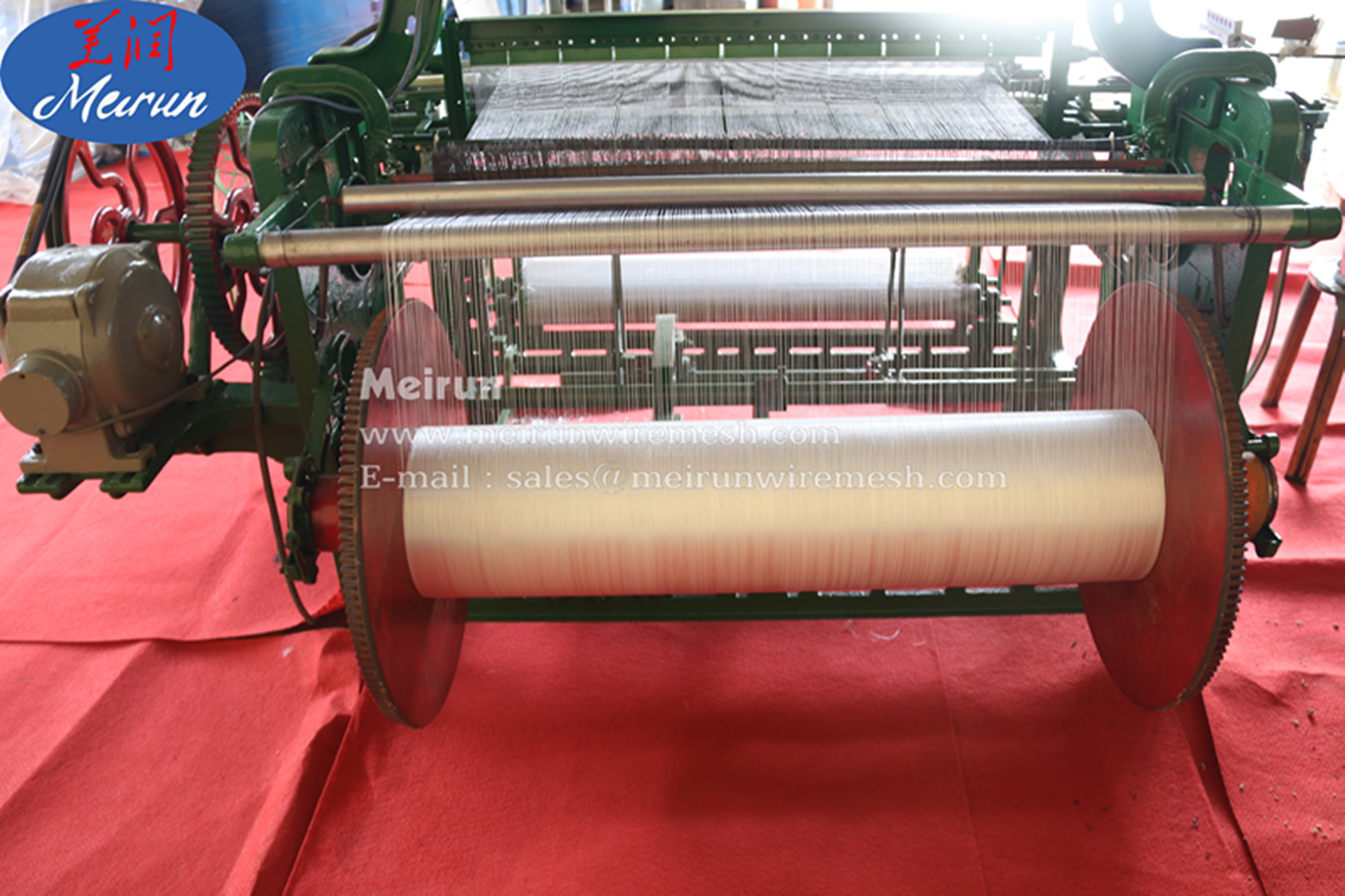 Fully Automatic Glass Fiber Crimped Wire Mesh Weaving Machine