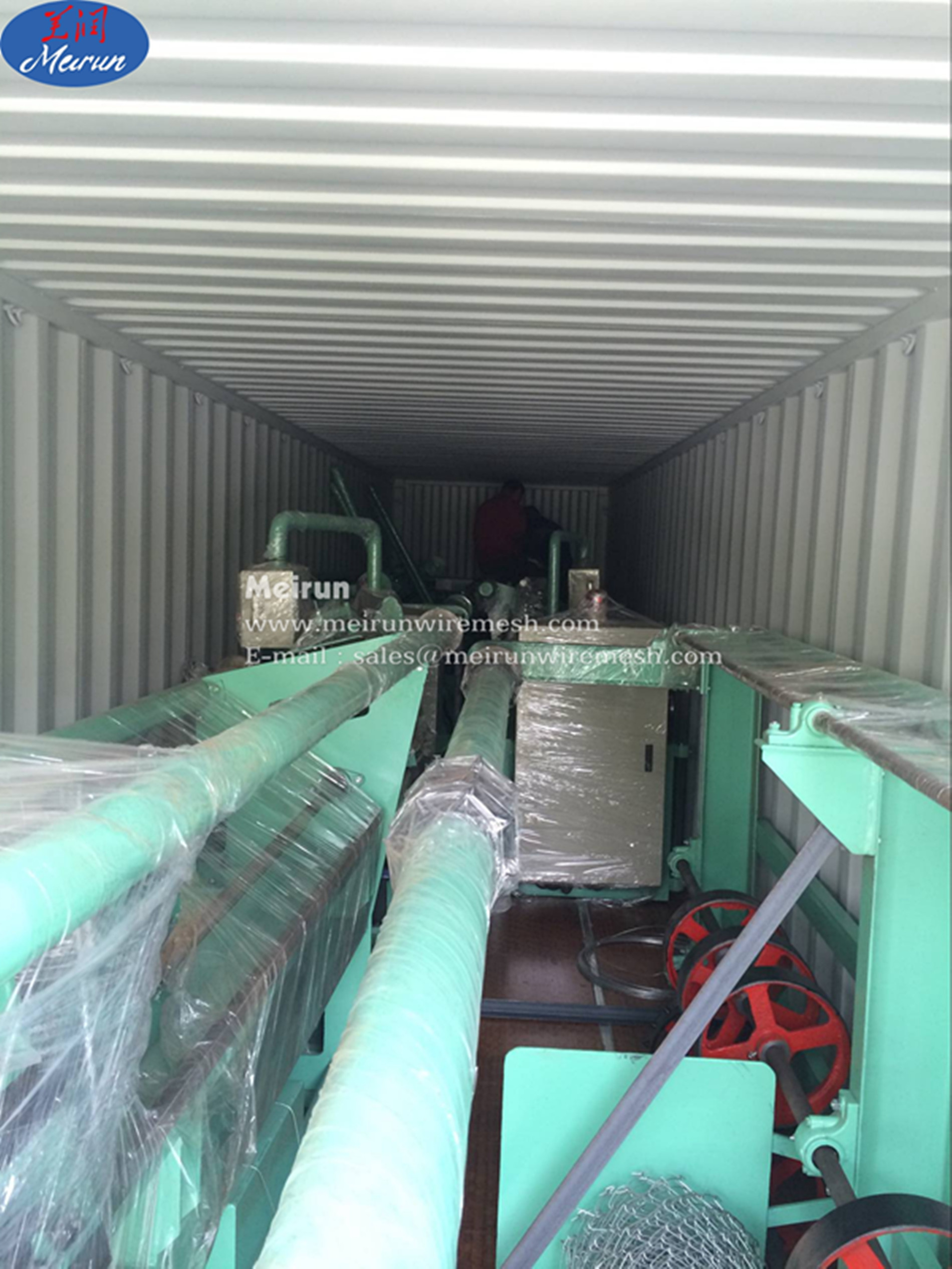 Chain link fence making machine package
