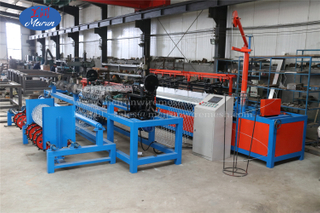 With Best Service Diamond Wire Mesh Fence Making Machine Chain Link Fence Machine