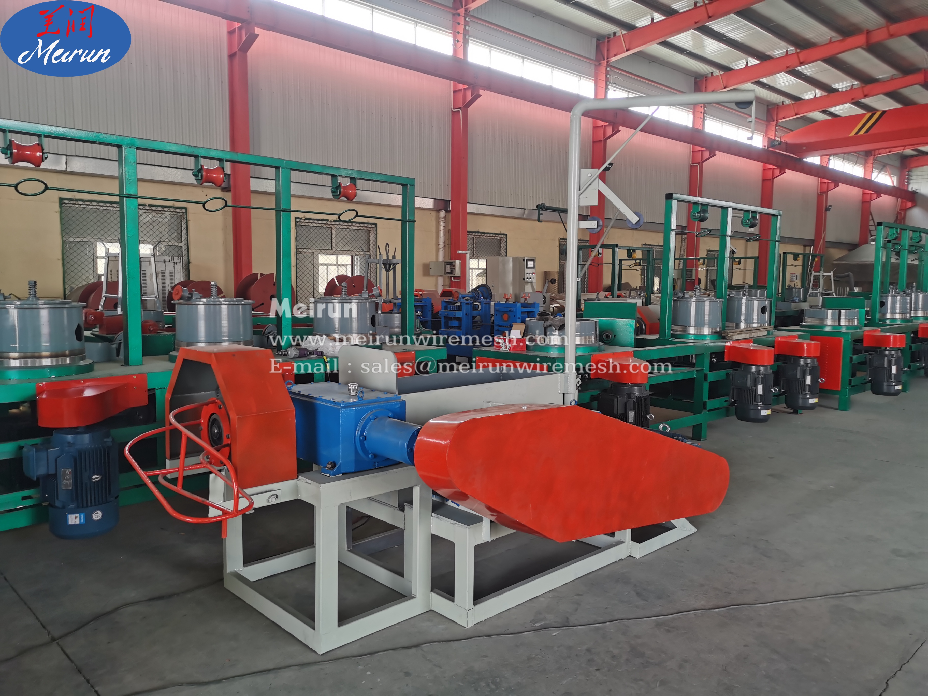 High Efficiency Straight Line Water tank wire drawing making machine