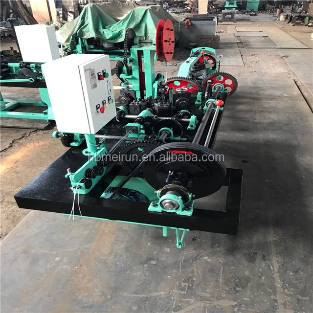 High Safety Level Single Twisted/Normal Double Twisted Barbed Wire Machine