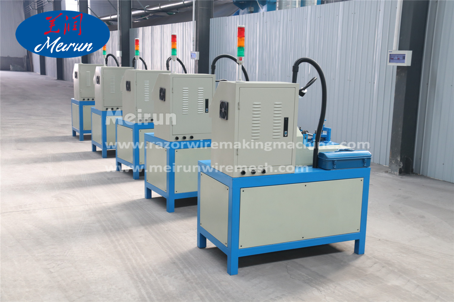 Concetina Razor Barbed Wire Fence Welded Making Making Machine 