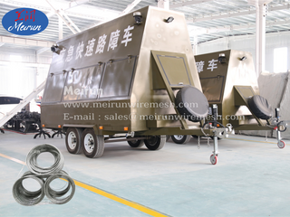 Multi-function Mobile Trailer System Rapidly Deploys Razor Barbed Wire