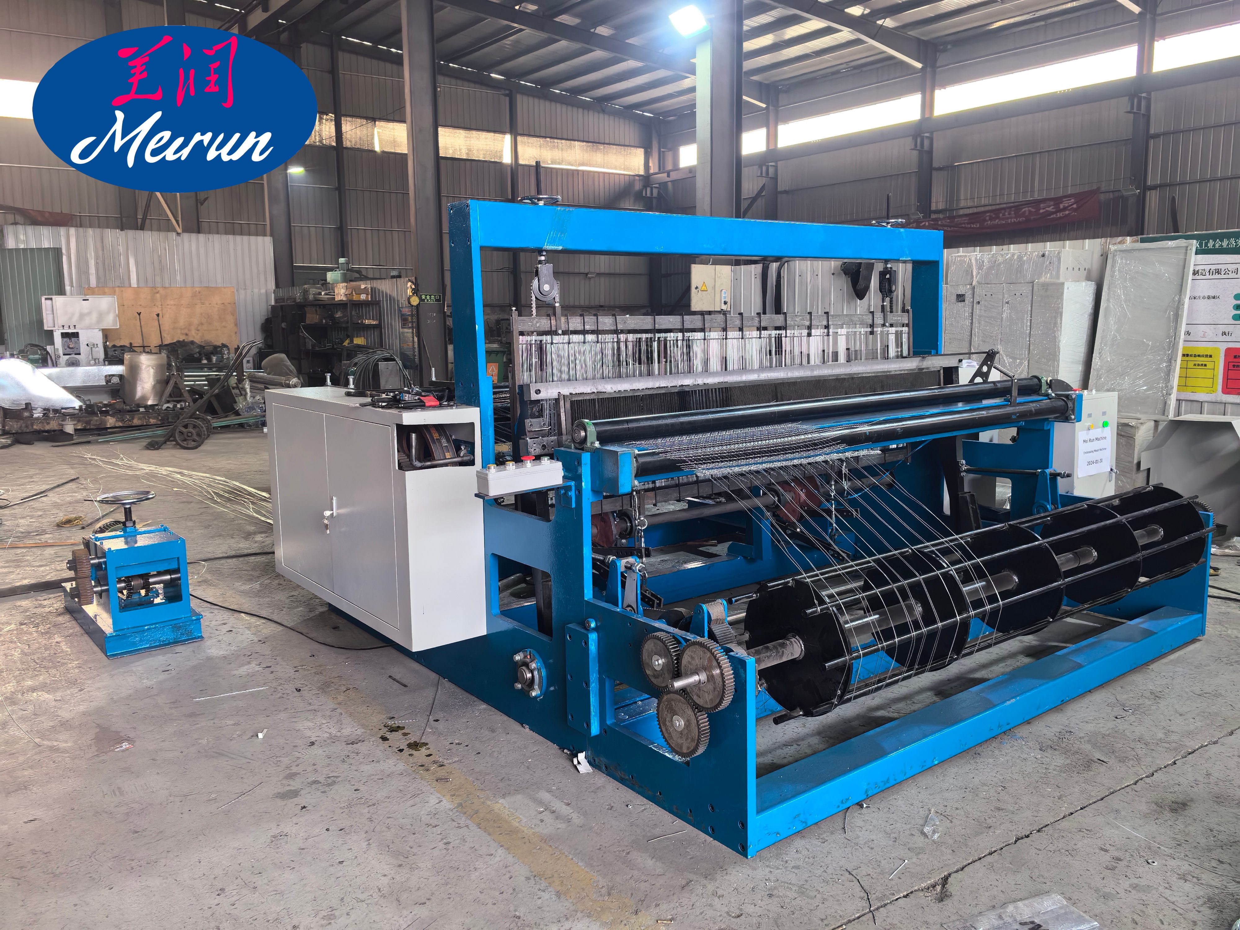 Hydraulic Semi-Automatic Crimped Wire Mesh Weaving Machine