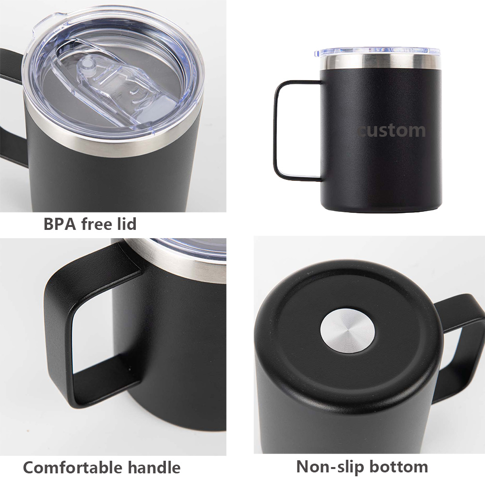 View larger image Add to Compare Share Custom 12oz 14oz 16oz 20oz Stainless steel Double wall Thermos travel vacuum tumbler insulated Coffee mug with handle and lid