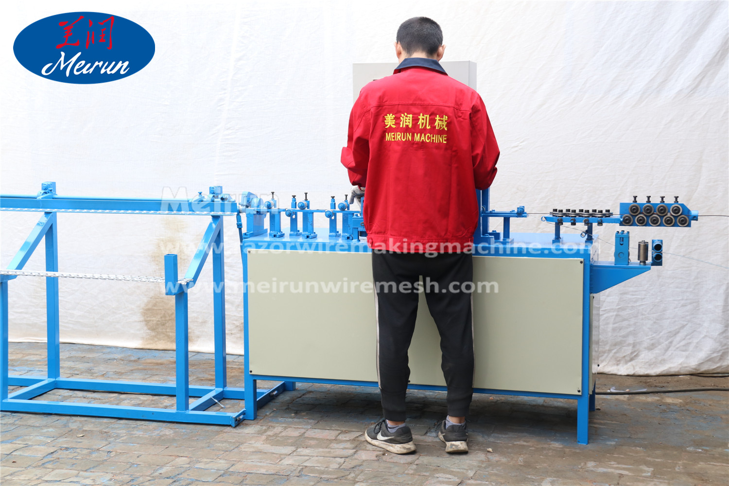 Razor Barbed Wire Fence Straightener And Cutting Machine