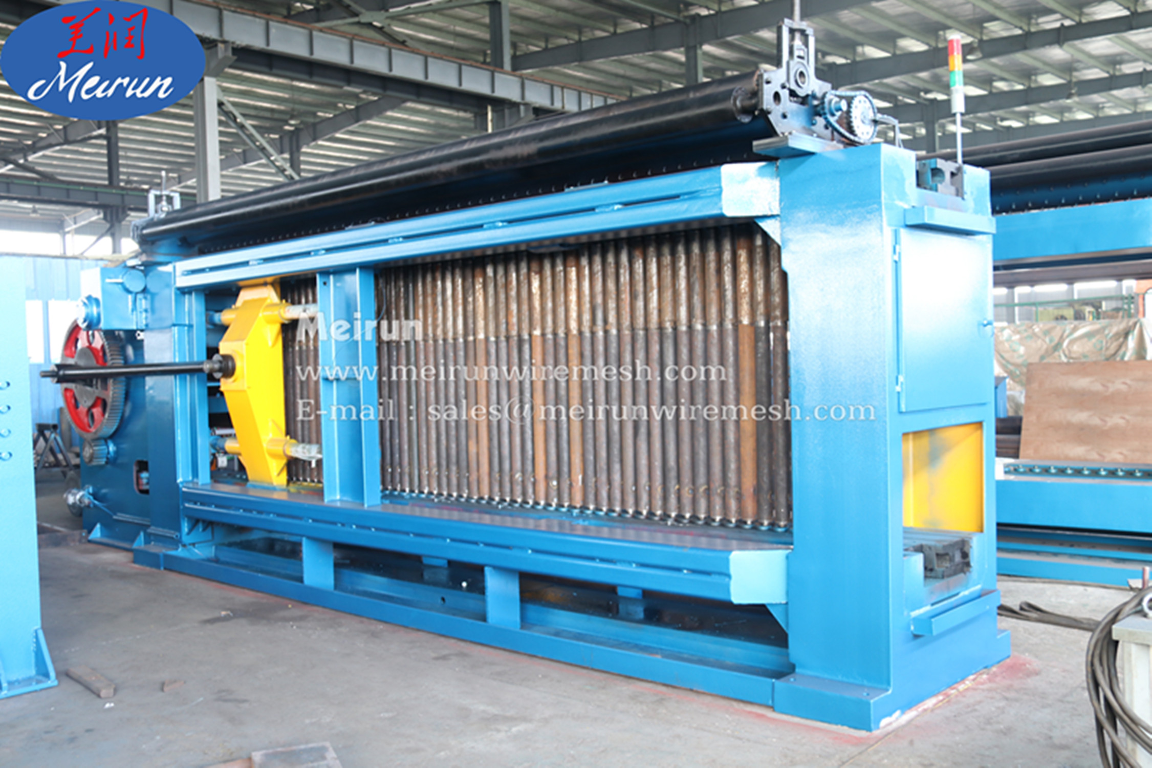 Newly Designed High Capacity Gabion Wire Mesh Weave Machine
