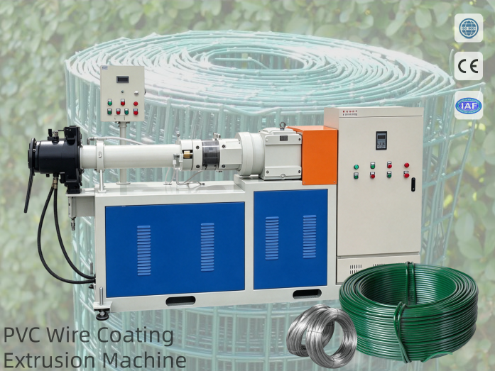 Easy-to-Maintenance PVC Wire Coating Extrusion Equipment for PVC Coated Hanger Wire Production