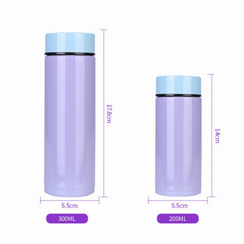200ml 300ml Perfect Fit Students Kids Drinking Water Thermos Tumbler Stainless Steel Sports Water Bottle with Lid