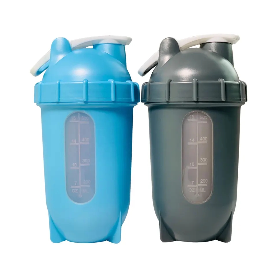 OEM Custom wholesale Protein Powder TRITAN Transparent Water Bottle Sealed Watertight Shake Cup Shaker Bottle With Handle
