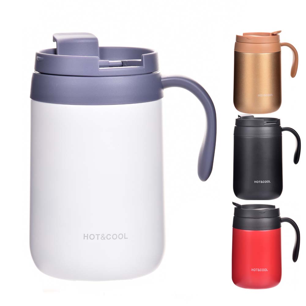 Hot Sale 350ML 500ML Round Bottom Coffee Mug with Handle