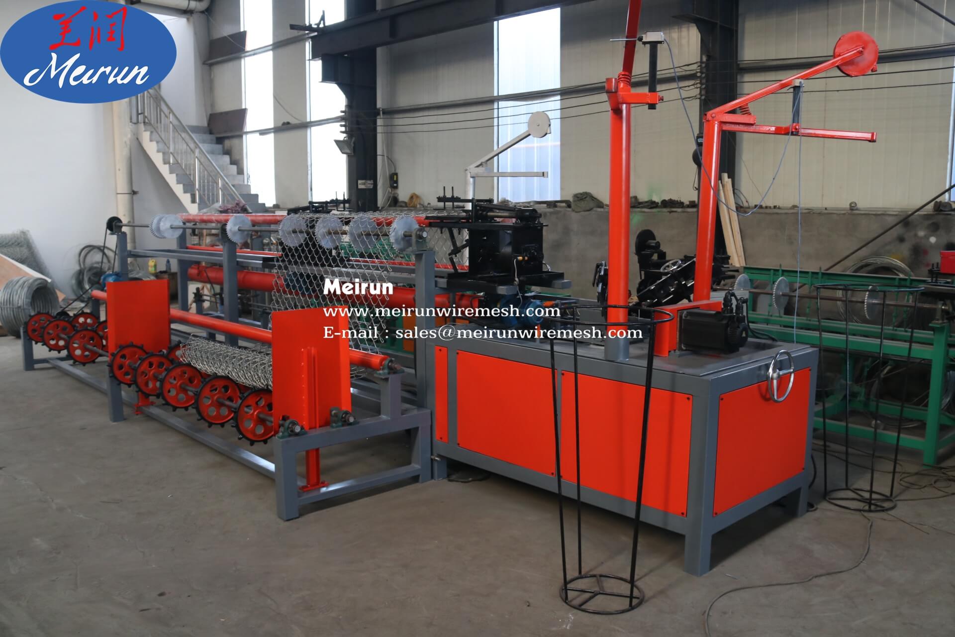 Automatic Galvanized Chain Link Fence Making Machine