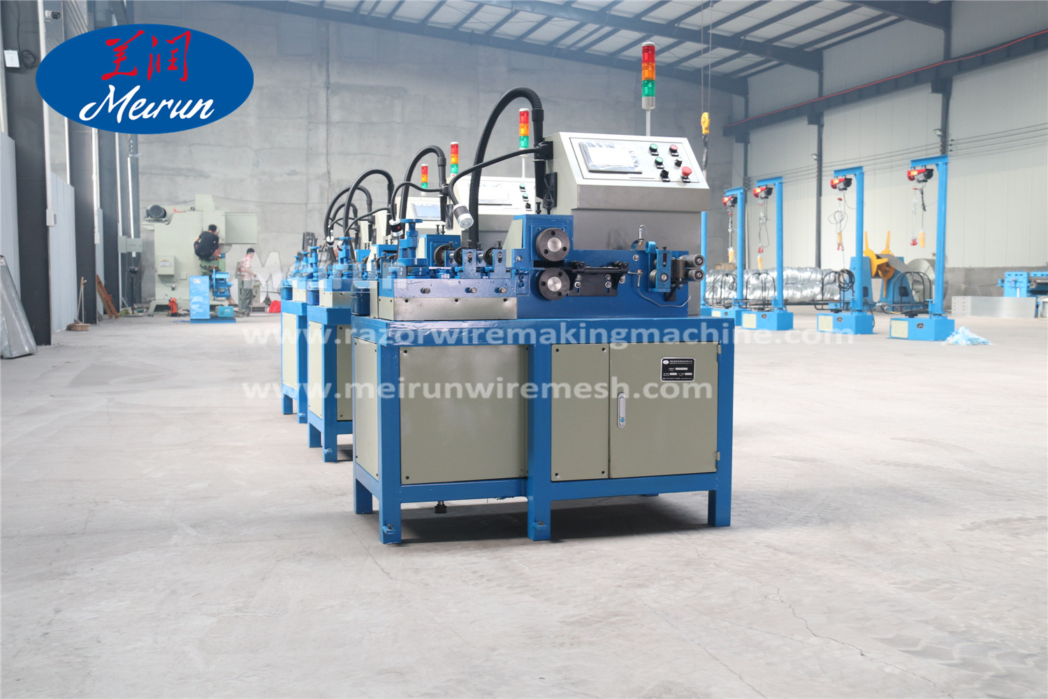 Barrier razor barbed wire making machine 