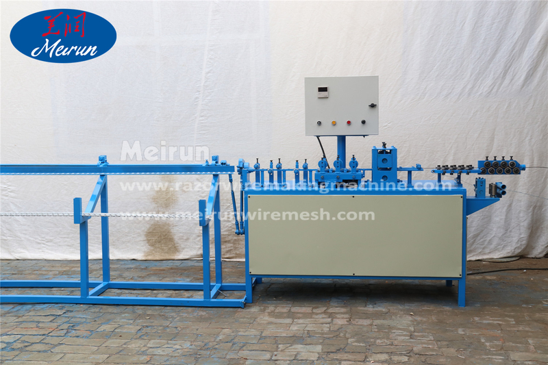 Welded Razor Wire Mesh Making Straightener Machine