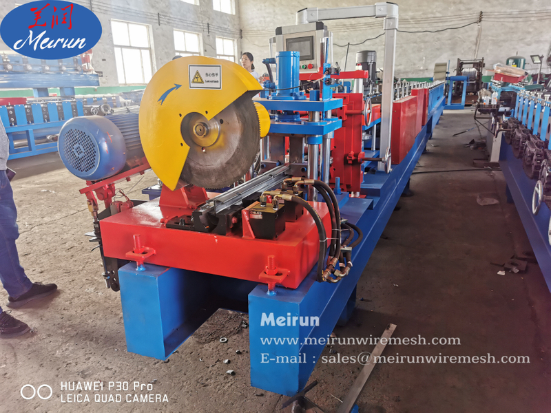 Highway Guardrail Steel Post Panel Roll Forming Machine