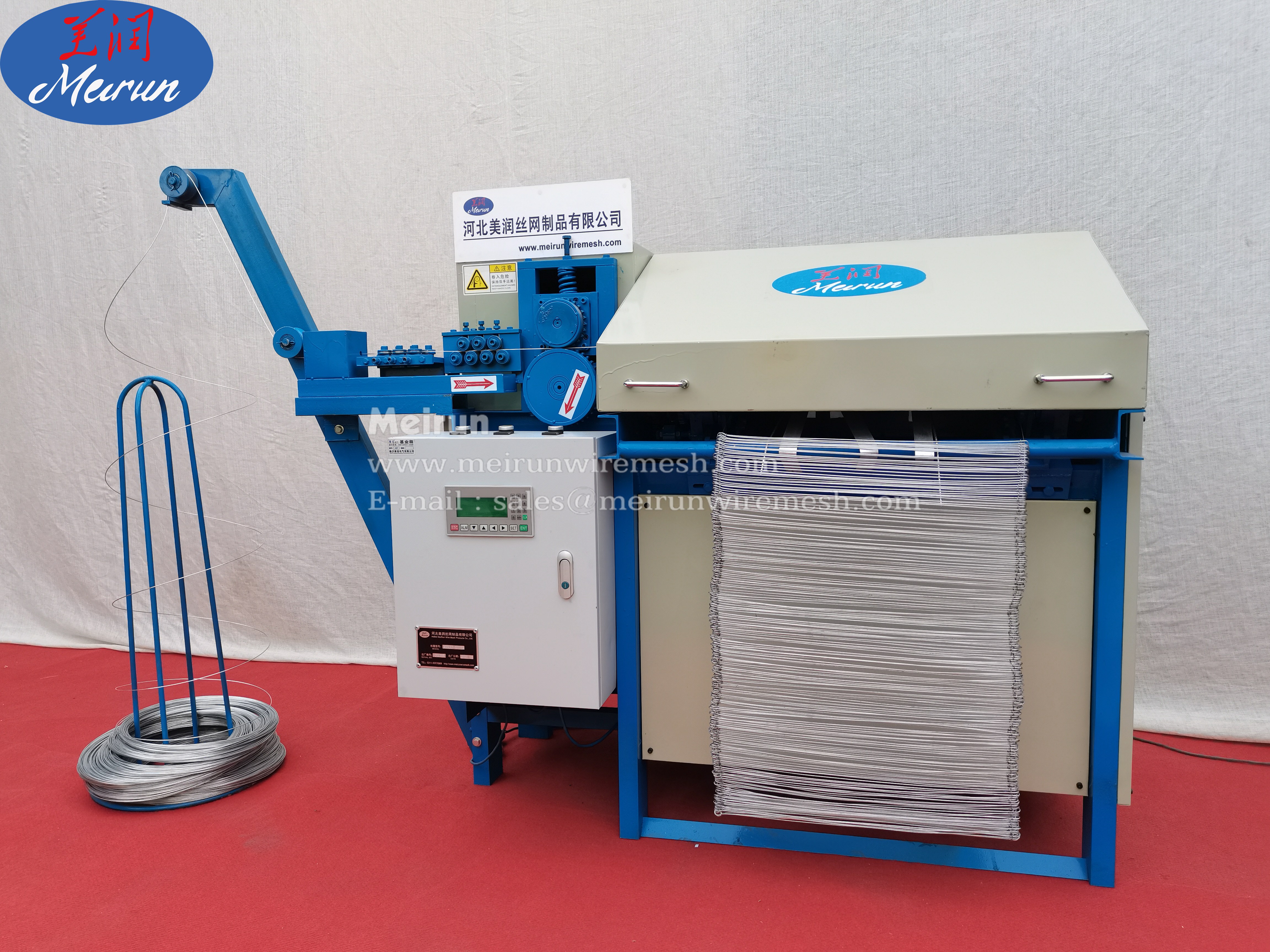 Double loop wire tie making machine 