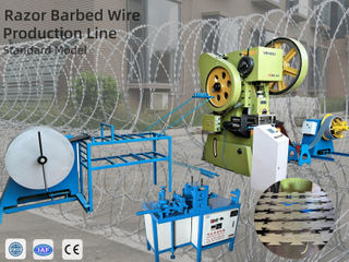 High Efficiency & Save Materials Concertina Razor Blade Wire Machine for Industrial Use