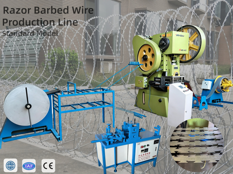 High Efficiency & Save Materials Concertina Razor Blade Wire Machine for Industrial Use