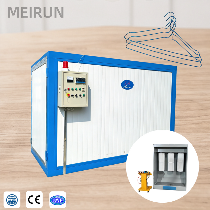 Clothes Hanger Paint Baking Room Spray Booth with Powder Coating Curing Oven CE Certified