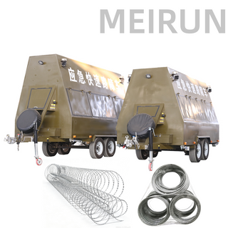 Razor Wire Fence Fast Installation with Trailer for Rapid Perimeter Deployment