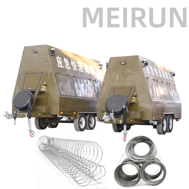 Razor Wire Fence Fast Installation with Trailer for Rapid Perimeter Deployment