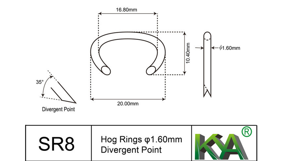 SR8 Hog Ring Dimensioner