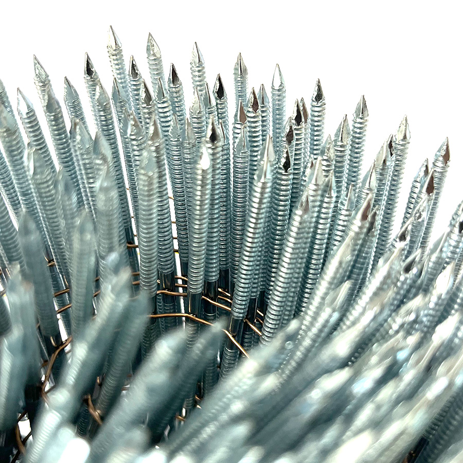 Diamond point na detalye ng electro galvanized coil nail