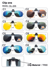 Polarized Sun Glasses Driving Night Vision Lens Clip On Sunglasses Interior Accessories