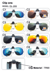 Polarized Sun Glasses Driving Night Vision Lens Clip On Sunglasses Interior Accessories