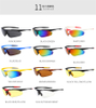 Cycling Glasses Bike Glasses Eyewear Running Fishing Sports Sunglasses PC Explosion-proof Sunglasses Travel Sunglasses