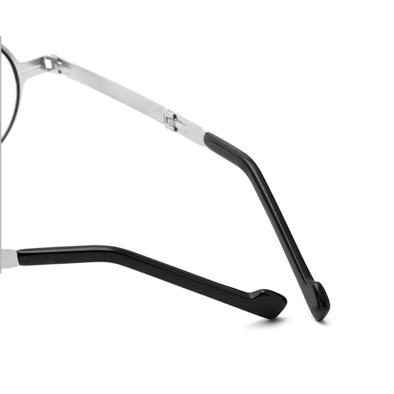 Blocking Reader Anti Blue Light Round Reading Glasses Foldable Ultra Thin Unisex Metal Eyeglasses