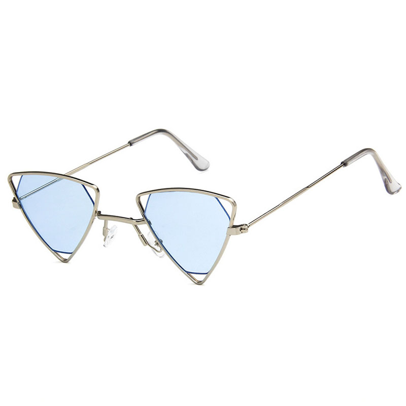 New Punk Sunglasses Vintage Glasses Men Women Triangle Modern Metal Frame Fashion Eyeglasses