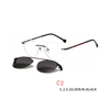 2 In 1 Men Women Polarized Optical Magnetic Sunglasses Clip Magnet Clip on Sunglasses Rimless Optical Frame