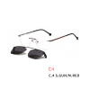 2 In 1 Rimless Optical Frame Men Women Optical Magnetic Sunglasses Clip Magnet Clip on Sunglasses 