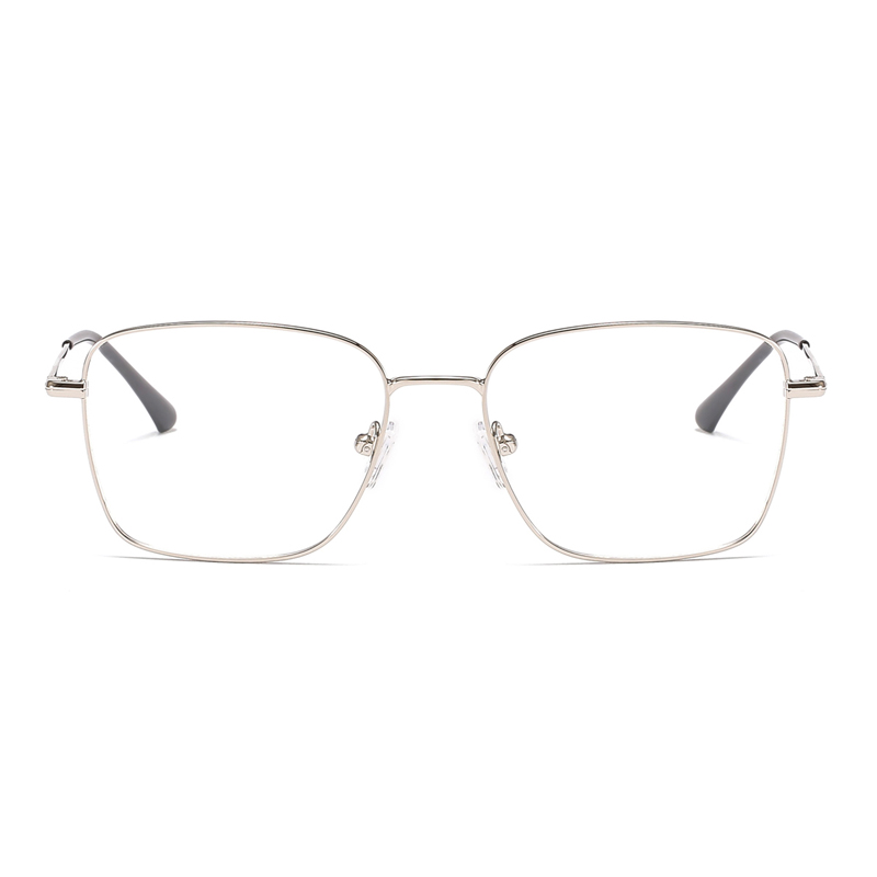 Square Magnetic Clip on Sunglasses for Men Women Metal Frame