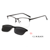 2 In1 Sun Glasses For Women Eyeglasses Frame With Magnet Clip On Sunglasses Female